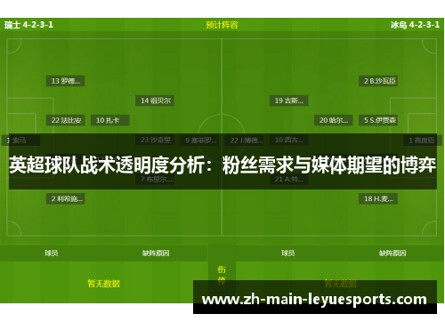 英超球队战术透明度分析：粉丝需求与媒体期望的博弈