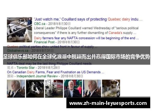 足球俱乐部如何在全球化浪潮中脱颖而出并赢得国际市场的竞争优势